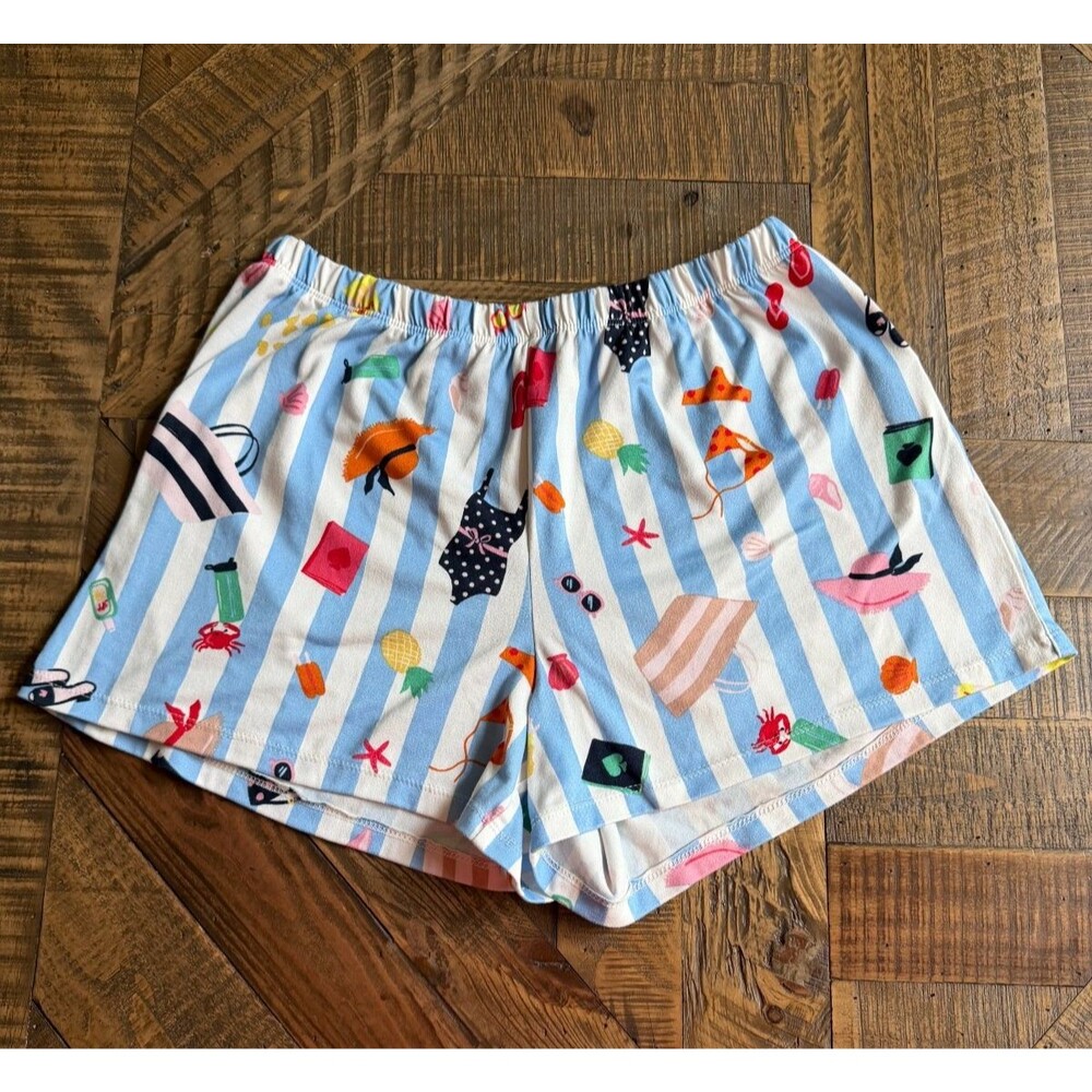 Kate Spade Lounge Shorts Beach Knit Pajama Small Vacation Coastal Soft Summer
